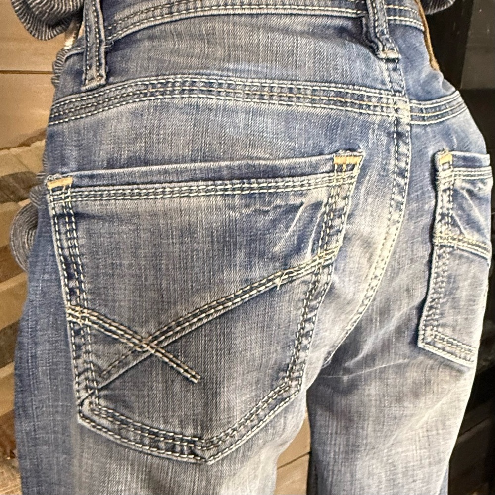 BKE Men's Jake Bootcut Faded Blue Distressed Jeans 30 x 34 - Picture 7 of 14